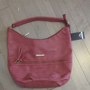 Jordache Burgundy Shoulder Bag